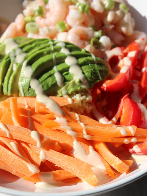 Recette de poke bowl super facile - crevettes