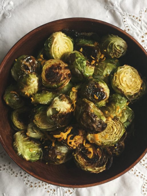 Recette de choux de Bruxelles rôtis à l'orange cara cara et autres recettes