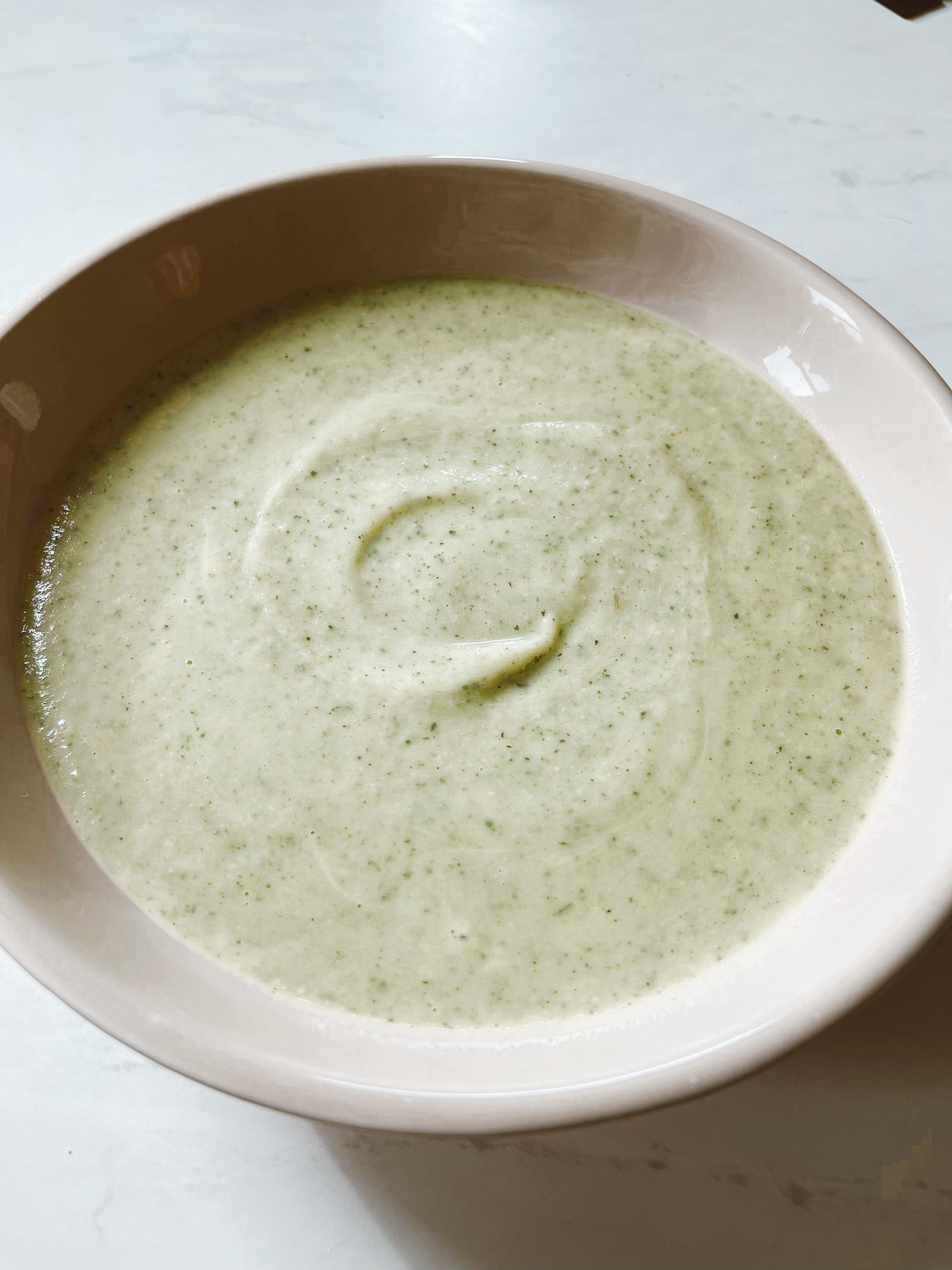 recette facile de crème de zucchini