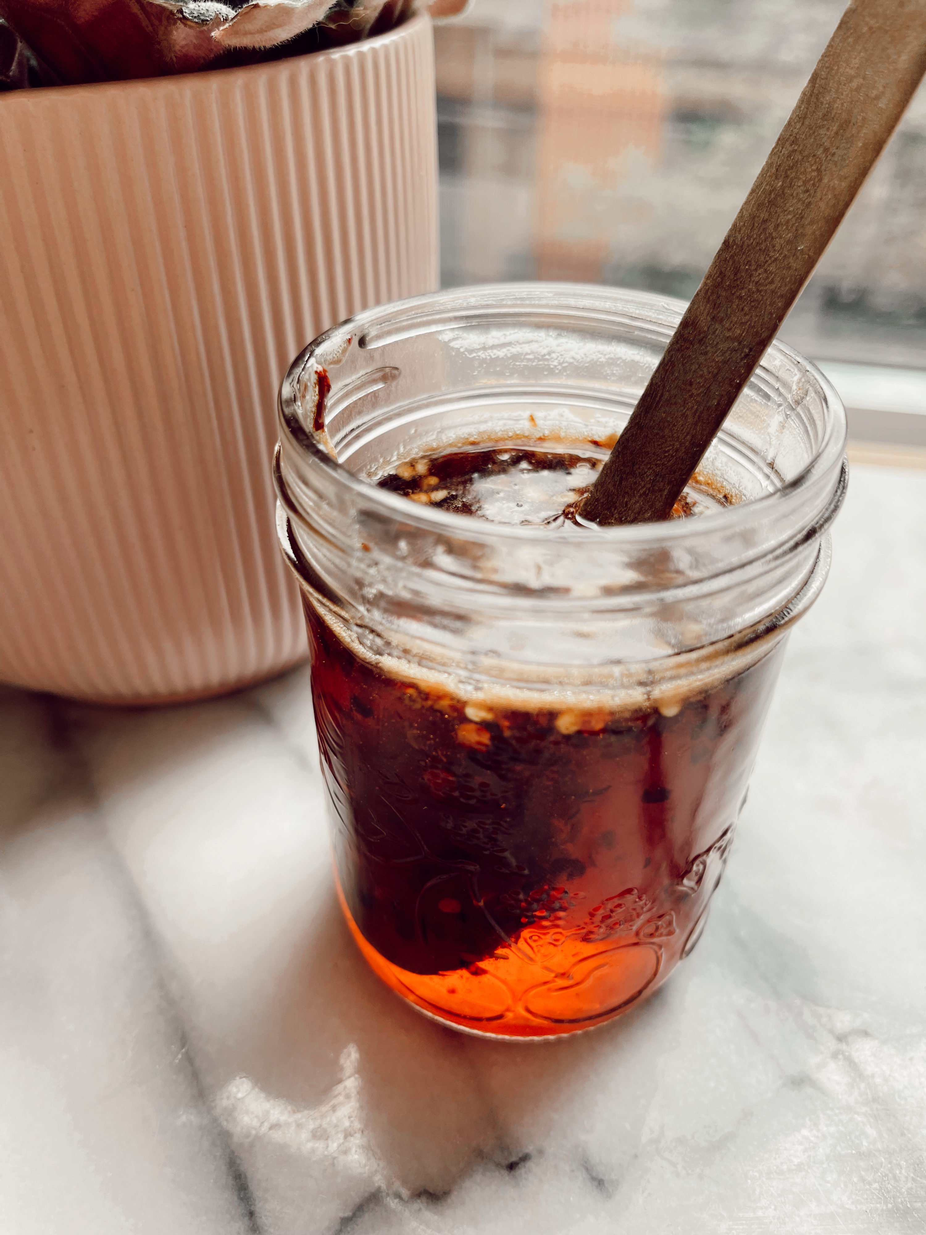 pot de miel chaud épicé