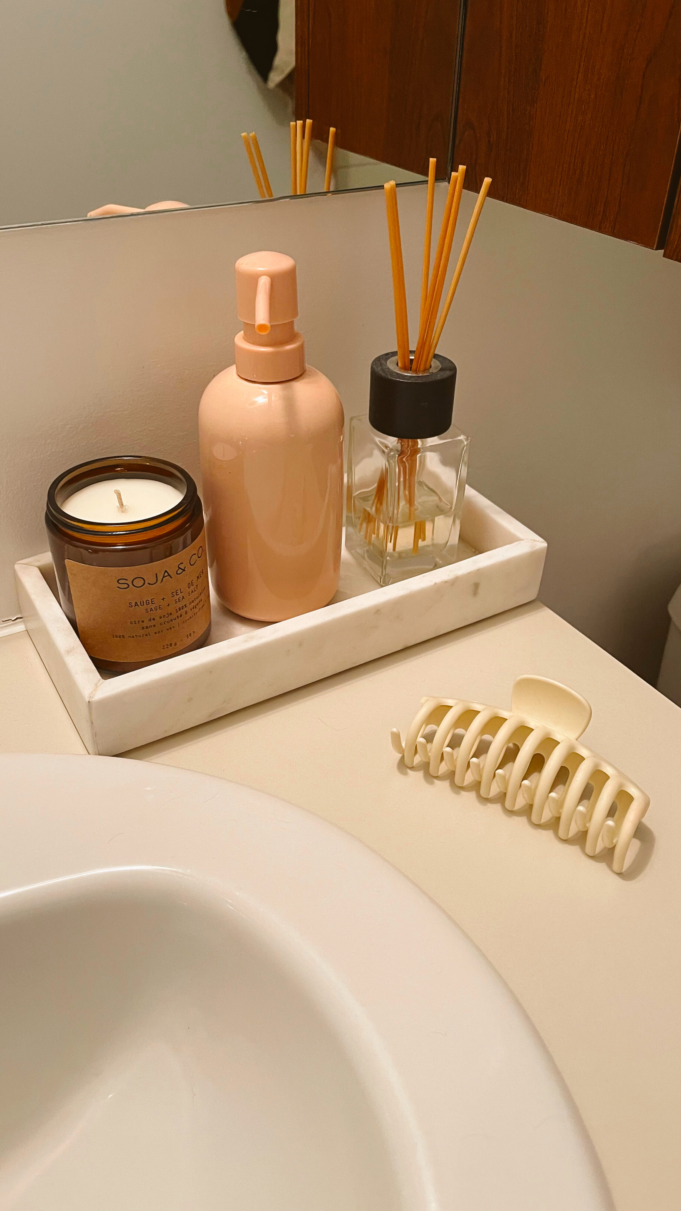 Ménage du printemps de la salle de bain