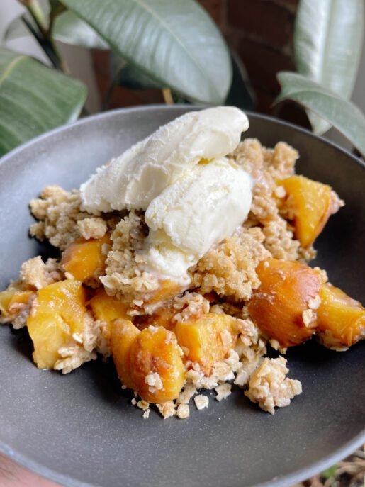 Croustade et glace à la vanille